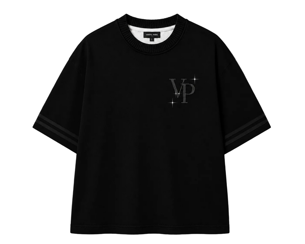 “Property Of” Oversized Tee – Black