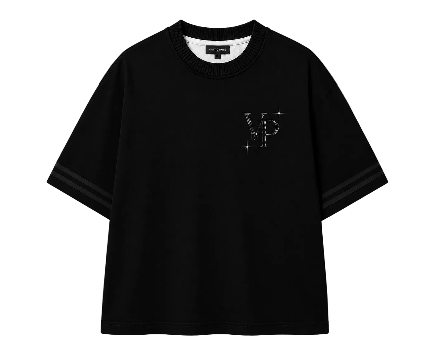 “Property Of” Oversized Tee – Black