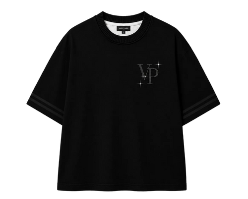 “Property Of” Oversized Tee – Black